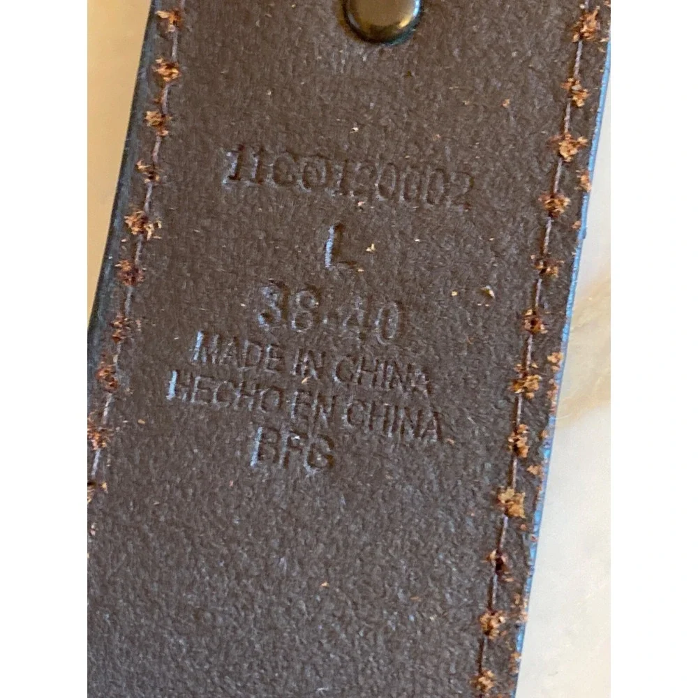 Columbia Black Leather Belt‎ Size Large 38-40